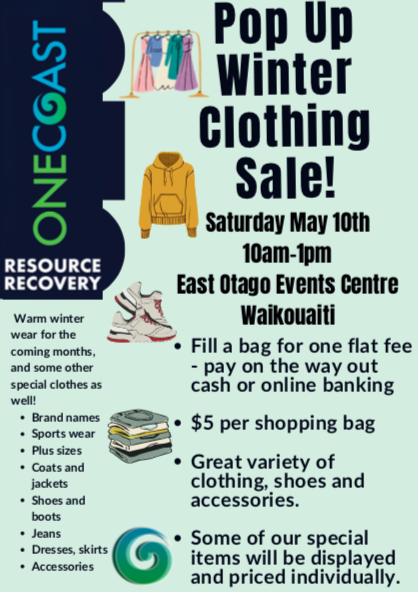 Pop Up Winter Clothing Sale
